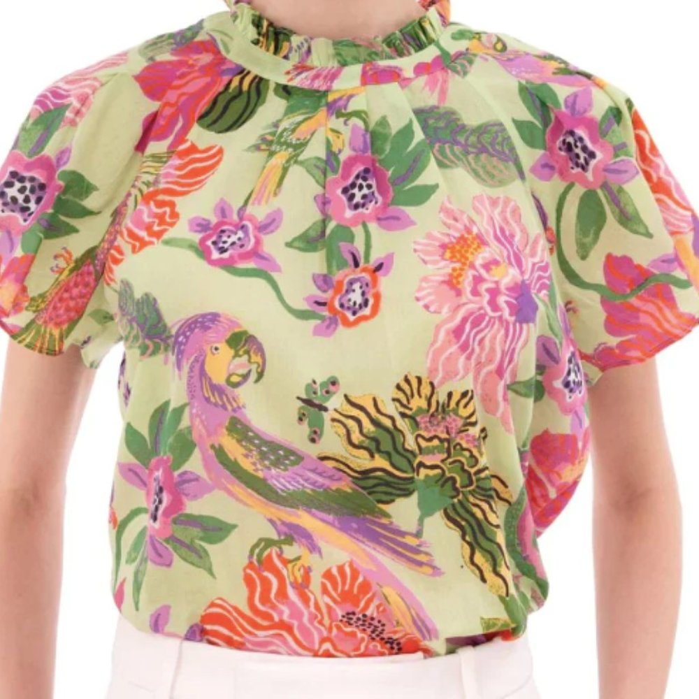 Banjanan Joyful Top in Punky Parrot